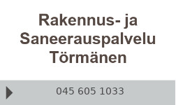 Rakennus- ja Saneerauspalvelu Törmänen logo